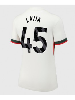 Chelsea Romeo Lavia #45 Replika Borta Kläder Dam 2025-26 Kortärmad